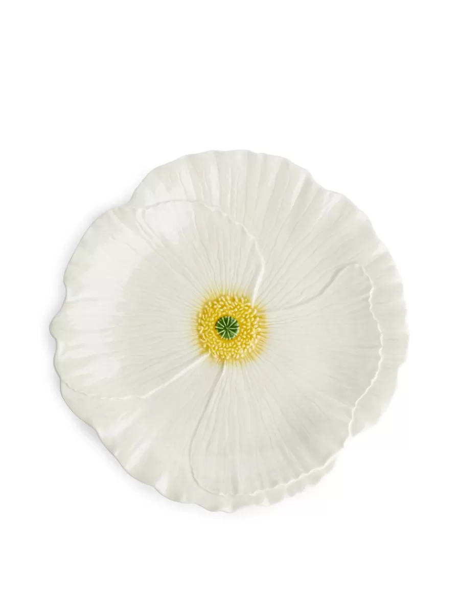 Assiettes-ARKET Assiette Fleur sauvage San Raphael 29 cm Blanc