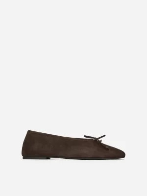 Toutes Les Chaussures-ARKET Ballerines en daim Marron