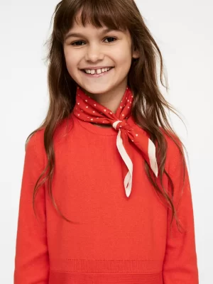 Tous Les Accessoires-ARKET Bandana en coton Blanc/Rouge