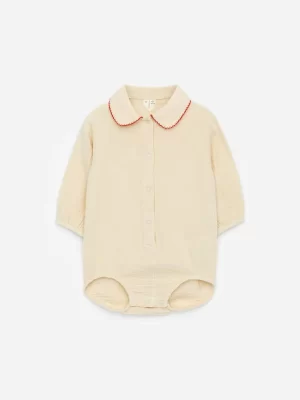 Bodys-ARKET Barboteuse en mousseline de coton Blanc cassé