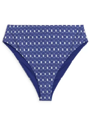 Maillots De Bain-ARKET Bas de bikini taille haute Bleu/Blanc
