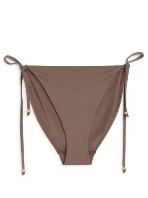 Maillots De Bain-ARKET Bas de maillot à nouer sur le côté Taupe