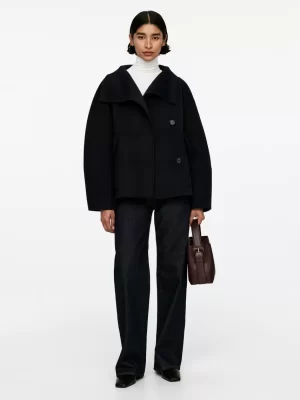 Tous Les Sacs-ARKET Besace en cuir Marron foncé