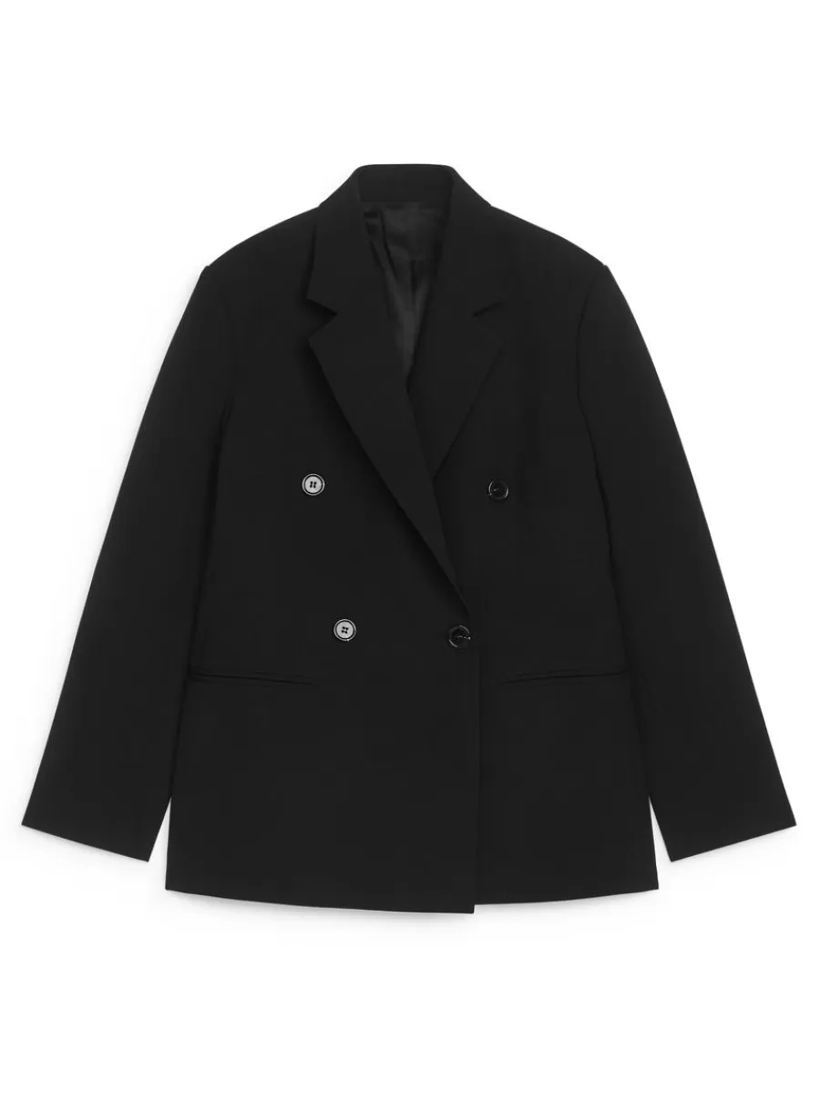Blazers | Manteaux Et Vestes-ARKET Blazer à double boutonnage Noir