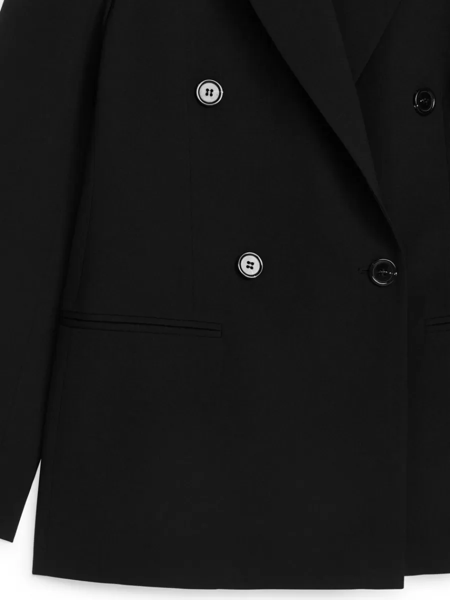 Blazers | Manteaux Et Vestes-ARKET Blazer à double boutonnage Noir