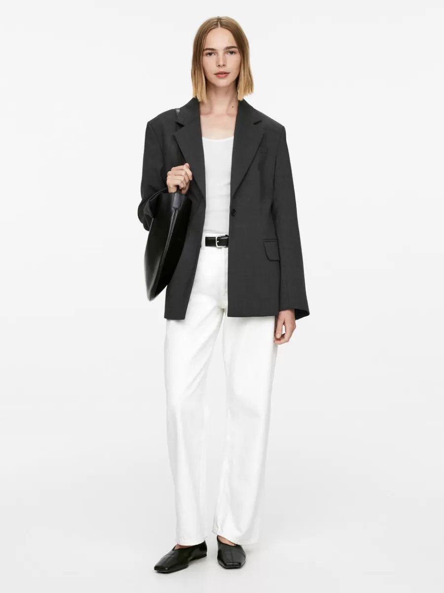 Blazers | Manteaux Et Vestes-ARKET Blazer ajusté à boutonnage simple gris