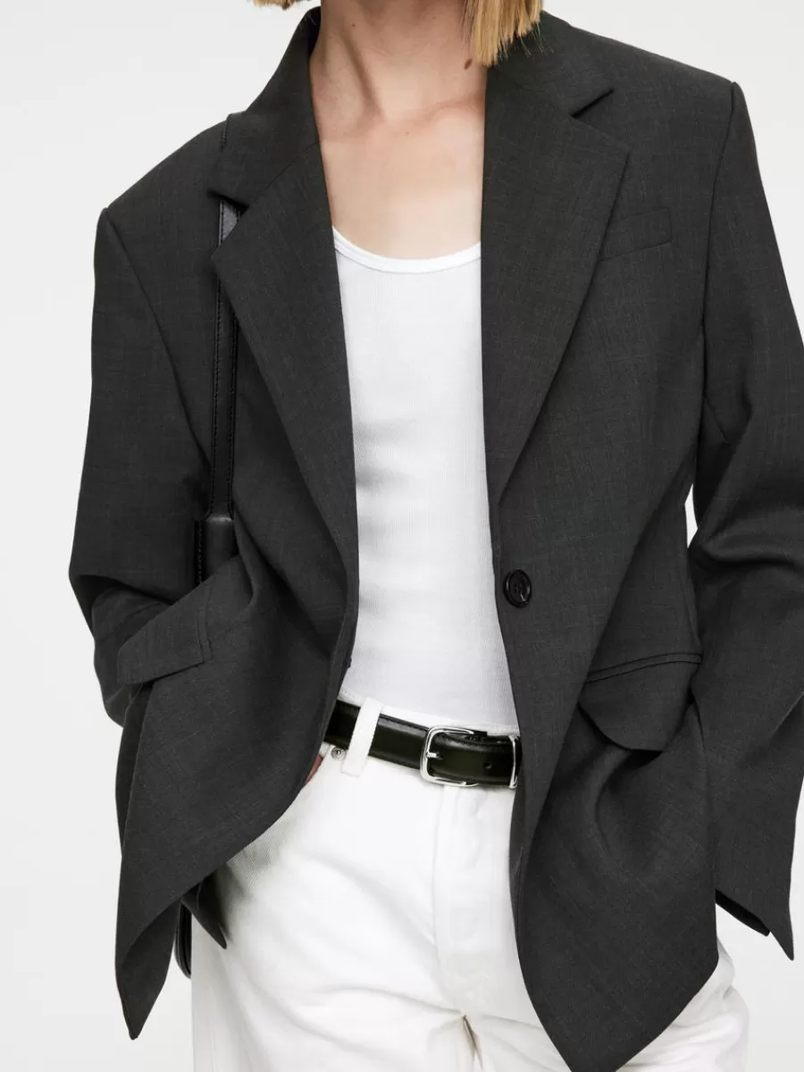 Blazers | Manteaux Et Vestes-ARKET Blazer ajusté à boutonnage simple gris