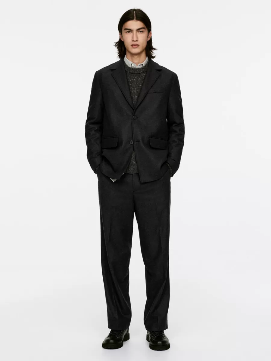 Costumes-ARKET Blazer en laine Gris foncé