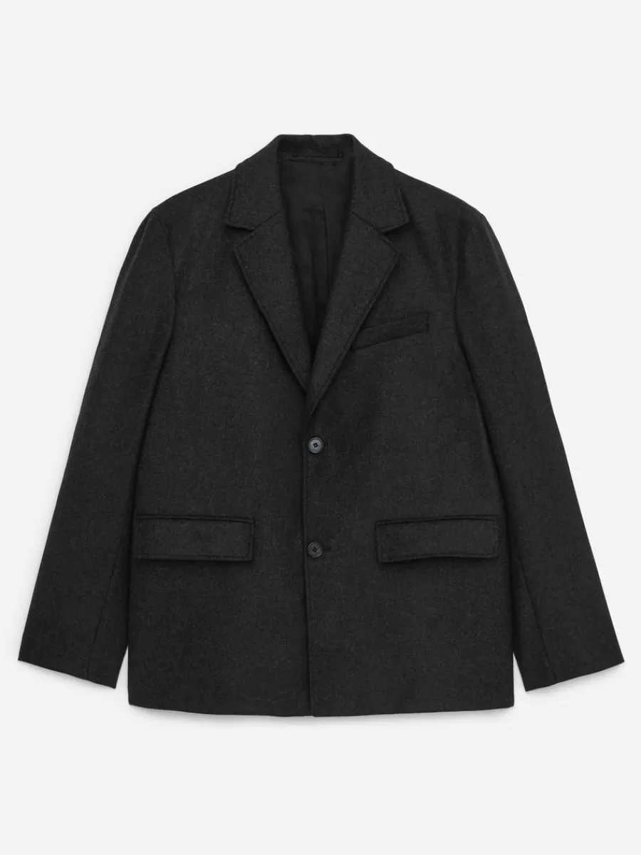 Costumes-ARKET Blazer en laine Gris foncé