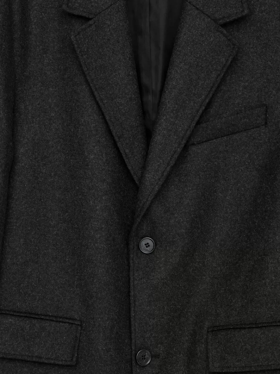 Costumes-ARKET Blazer en laine Gris foncé