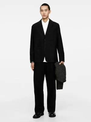 Costumes-ARKET Blazer en moleskine Noir