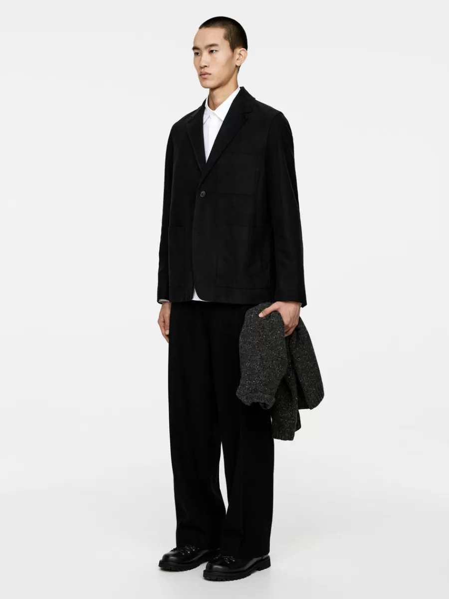 Costumes-ARKET Blazer en moleskine Noir