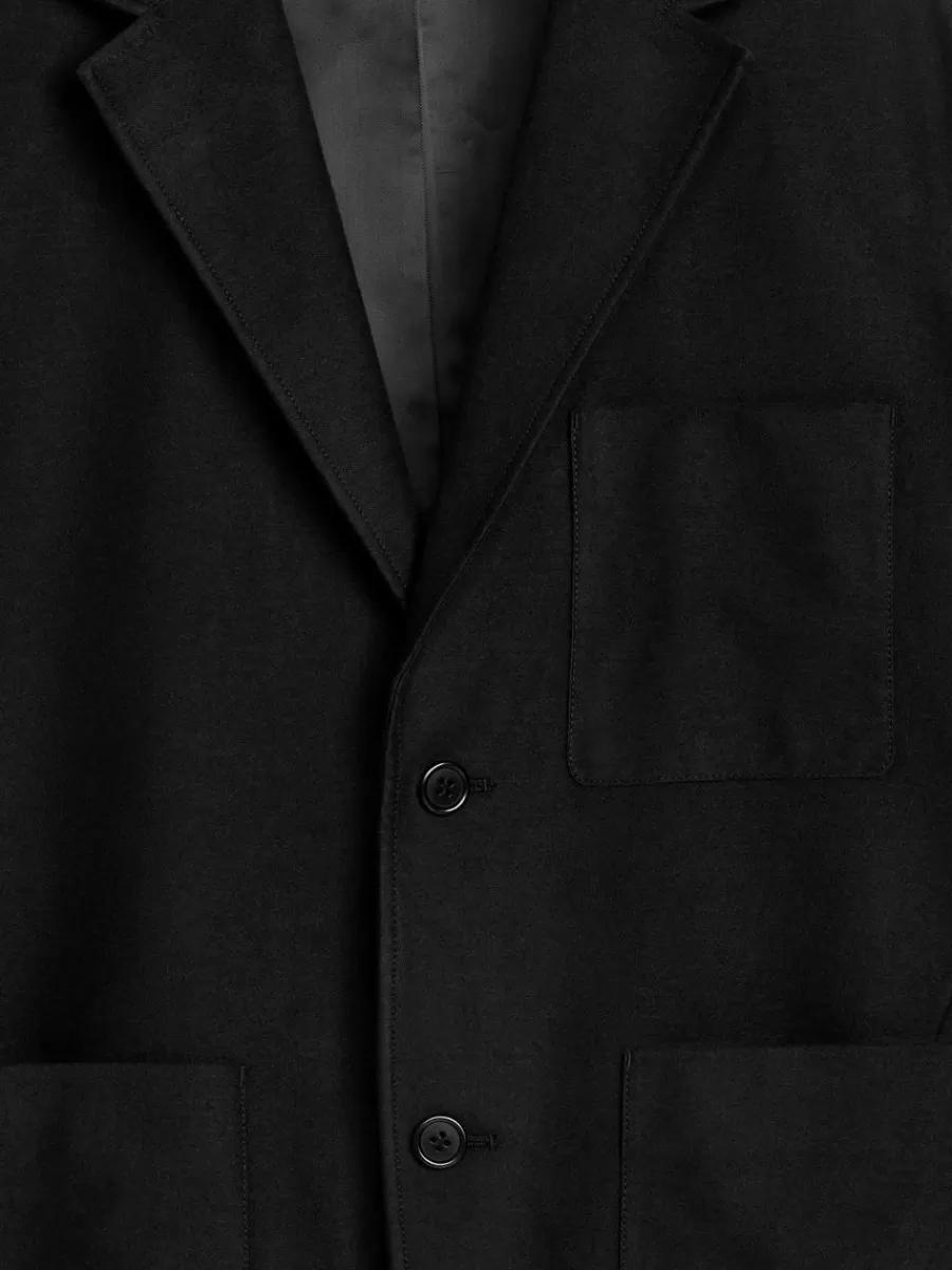 Costumes-ARKET Blazer en moleskine Noir