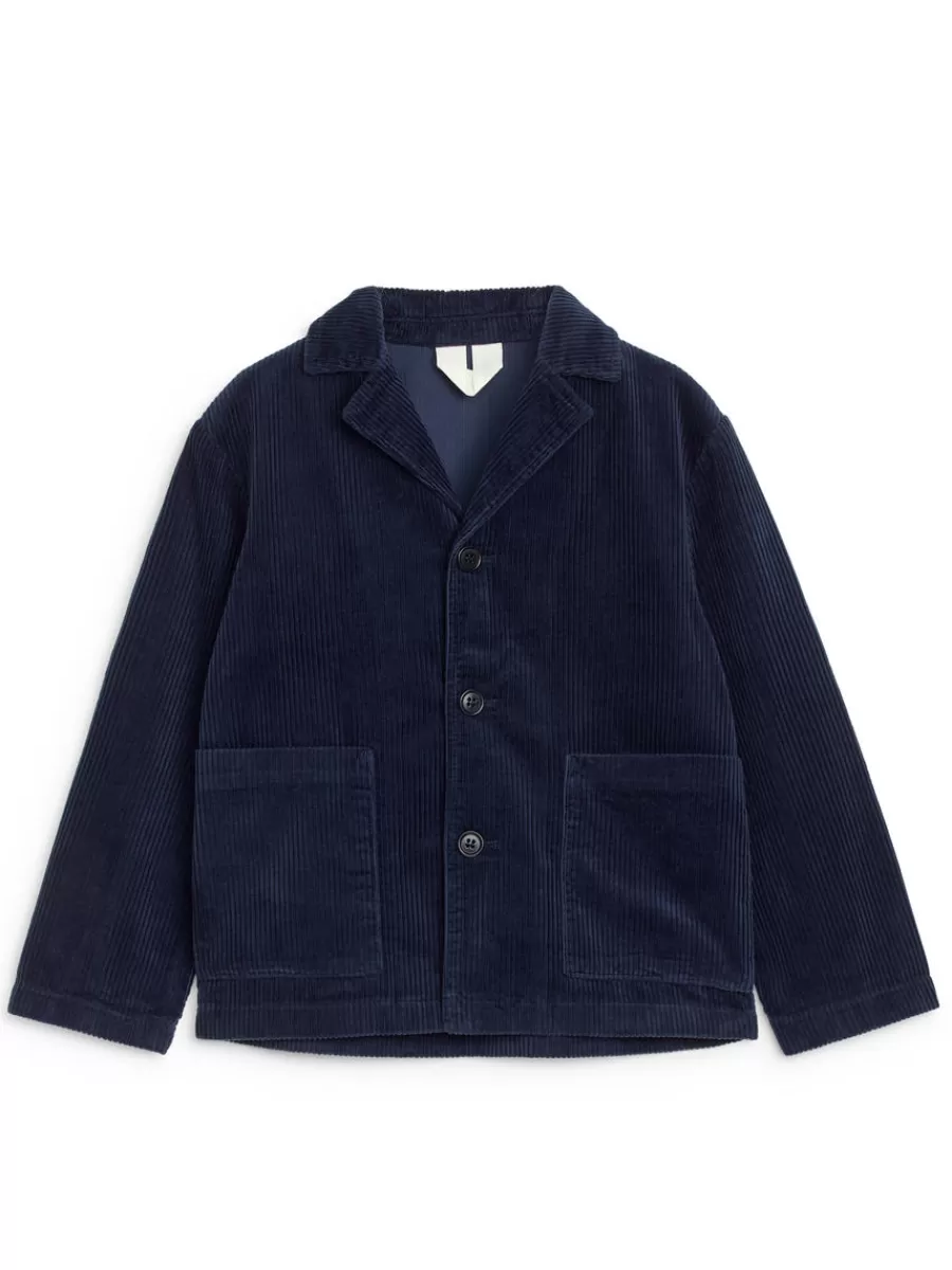 Manteaux Et Vestes | Manteaux Et Vestes-ARKET Blazer en velours Bleu foncé