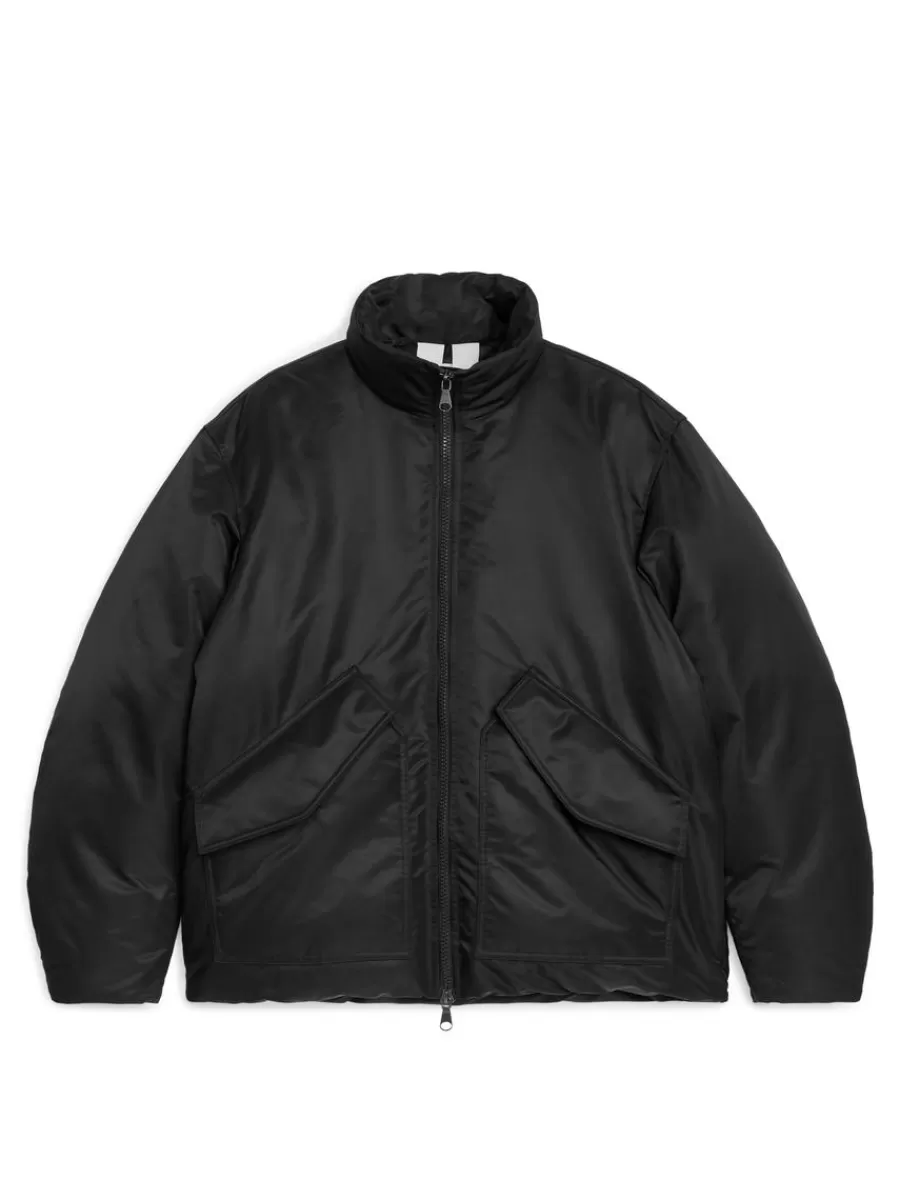 Vêtements De Sport | Manteaux Et Vestes-ARKET Blouson aviateur Upcycled Down Noir