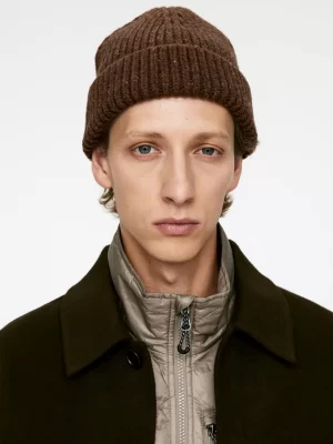 Bonnets-ARKET Bonnet en laine Brun chiné