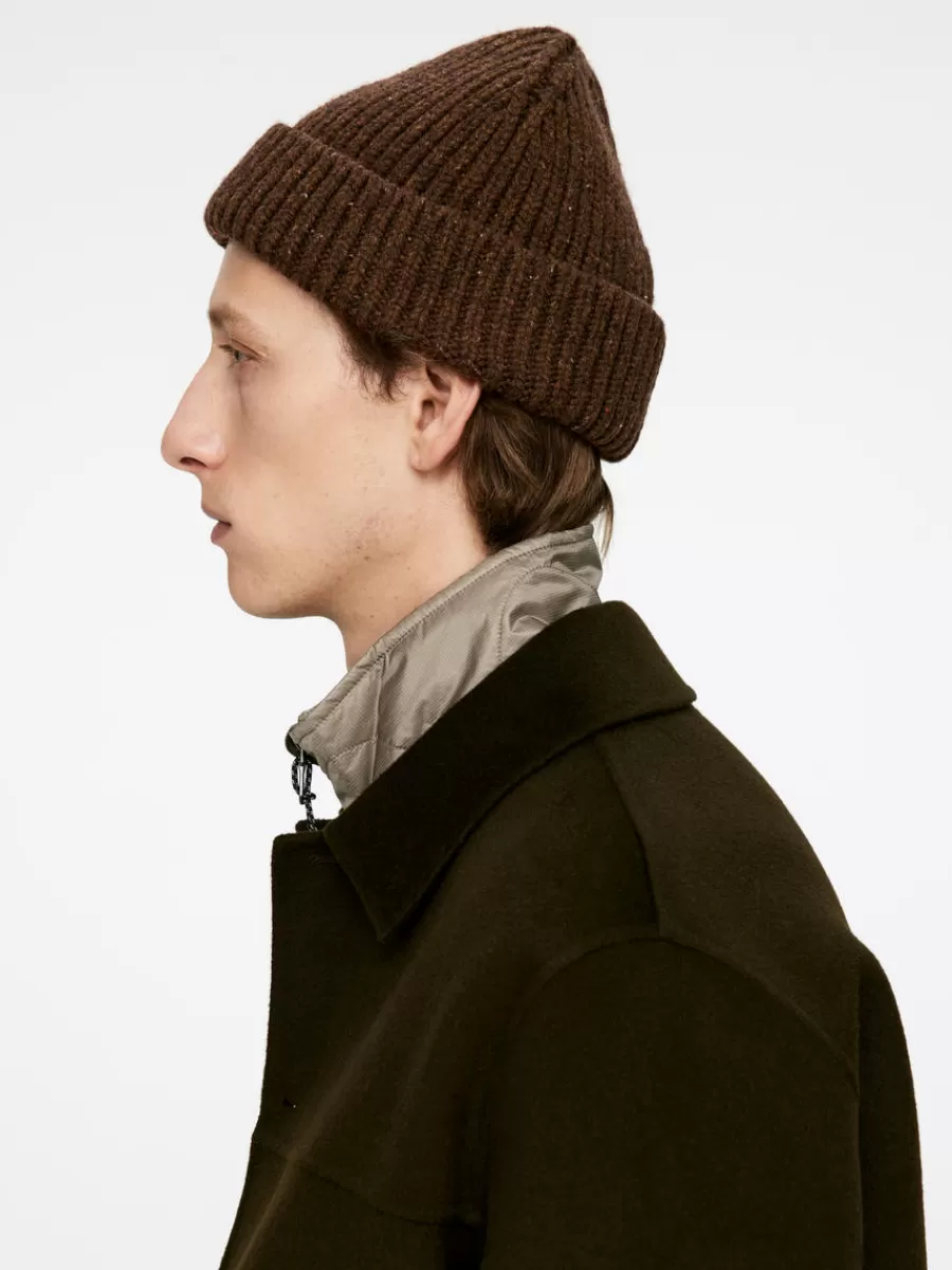 Bonnets-ARKET Bonnet en laine Brun chiné