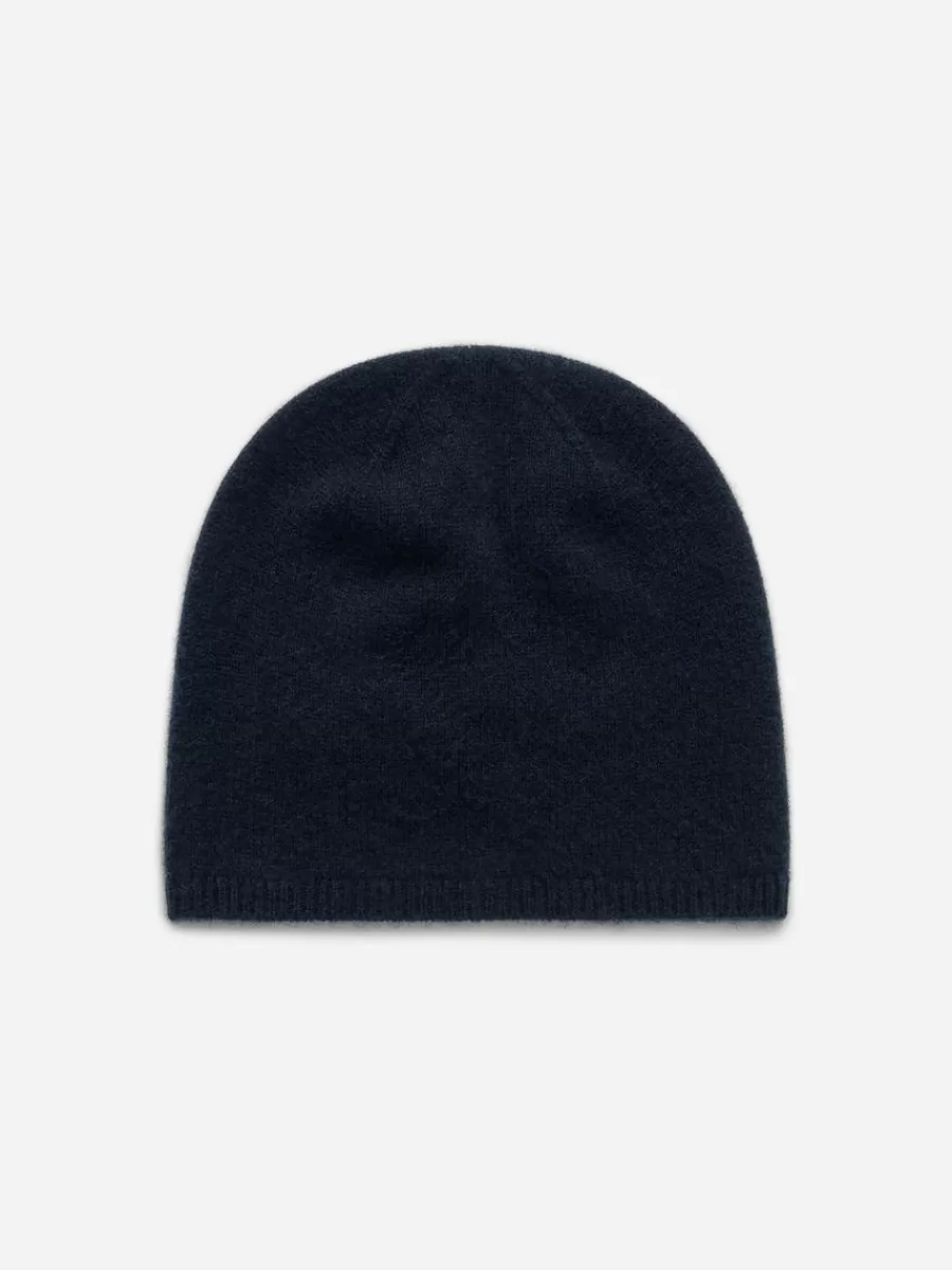Bonnets Et Gants-ARKET Bonnet en laine et cachemire Bleu foncé