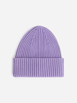 Tous Les Accessoires-ARKET Bonnet en tricot côtelé Mauve