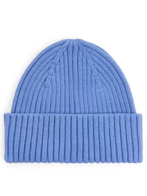 Tous Les Accessoires-ARKET Bonnet en tricot côtelé Bleu