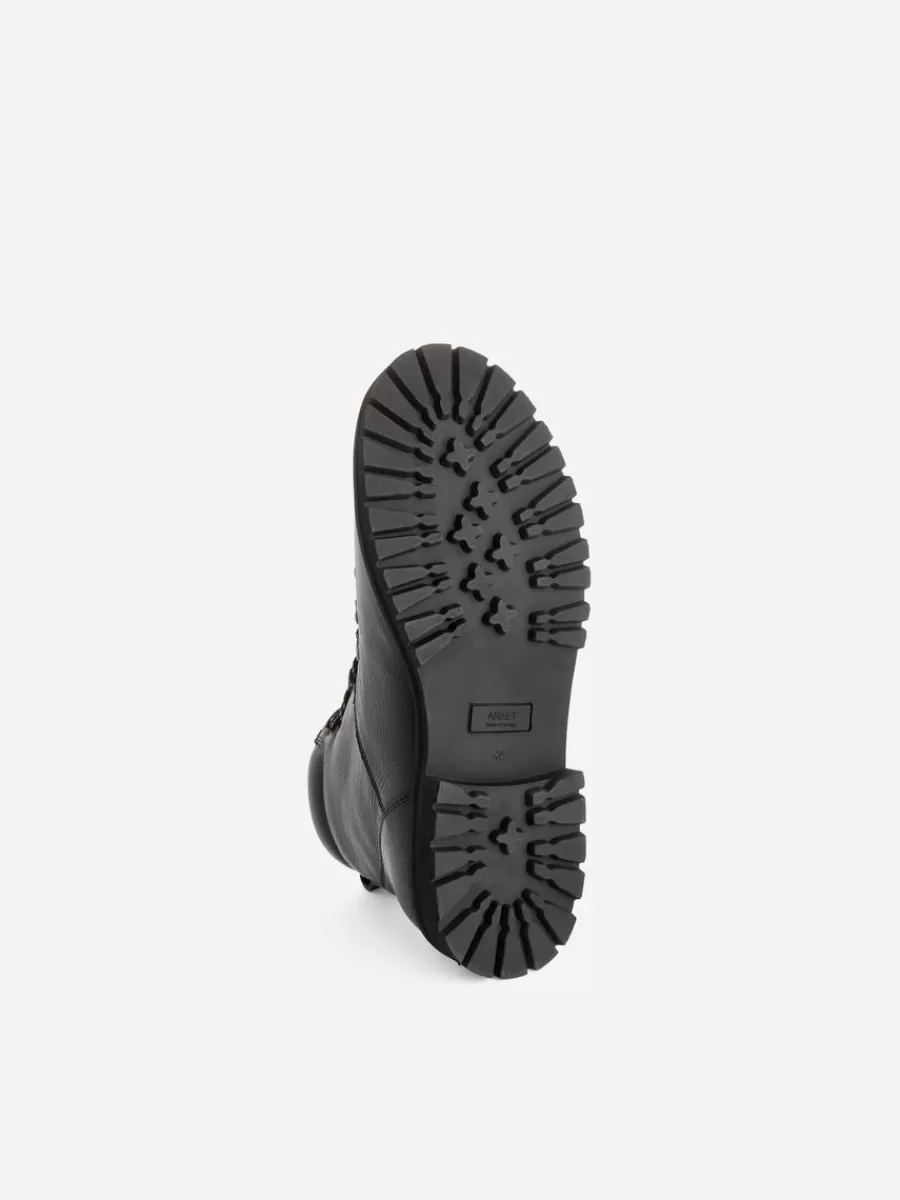 Bottes | Chaussures En Cuir-ARKET Bottes de randonnée en cuir Noir
