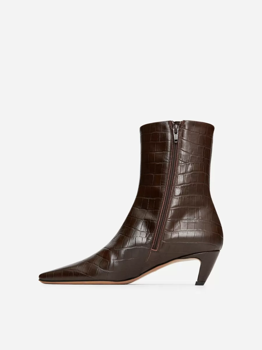 Toutes Les Chaussures-ARKET Bottines à bouts carrés Marron foncé