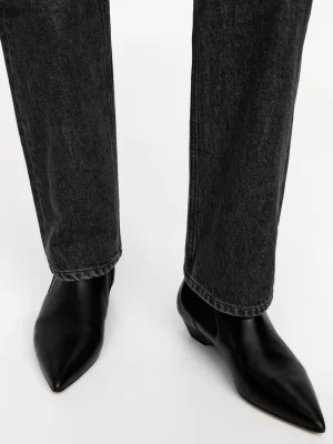 Toutes Les Chaussures-ARKET Bottines pointues en cuir Noir