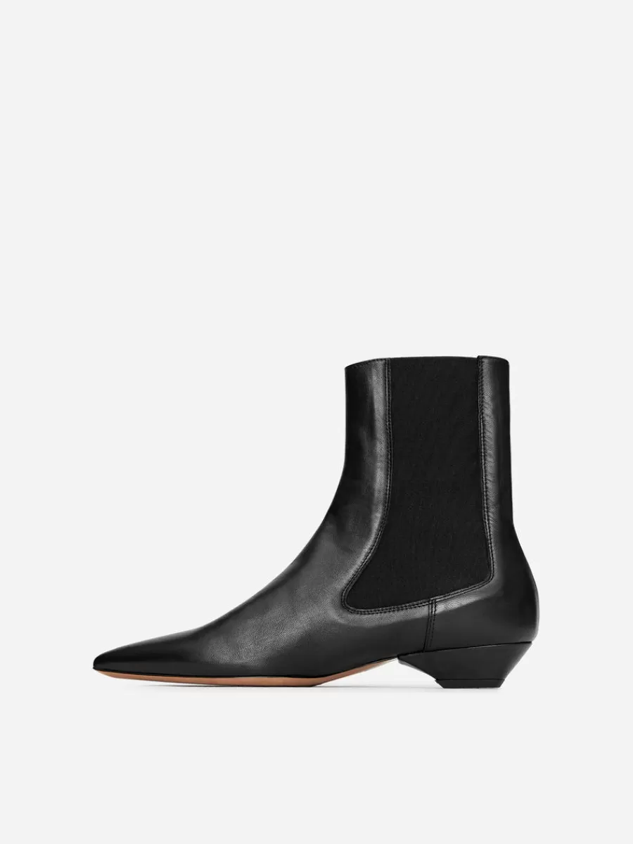 Toutes Les Chaussures-ARKET Bottines pointues en cuir Noir