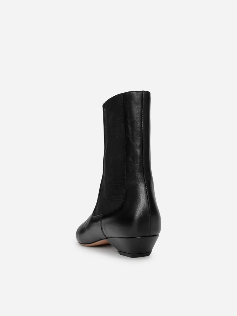 Toutes Les Chaussures-ARKET Bottines pointues en cuir Noir