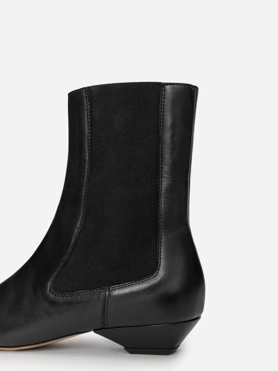 Toutes Les Chaussures-ARKET Bottines pointues en cuir Noir