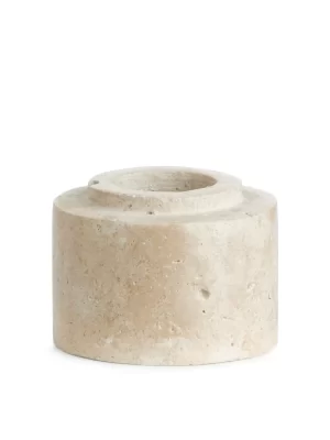 Bougeoirs-ARKET Bougeoir en marbre Beige