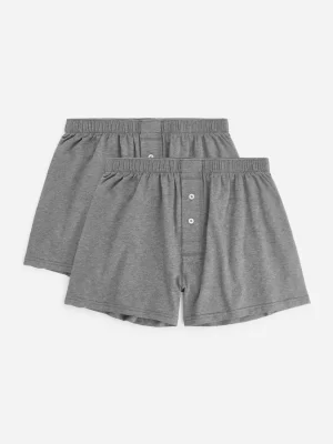 Sous-Vêtements-ARKET Caleçons en jersey, lot de 2 gris