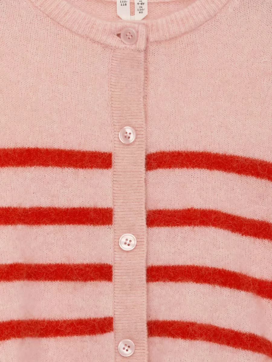 Maille | Maille-ARKET Cardigan en laine et alpaga Rose/Rouge