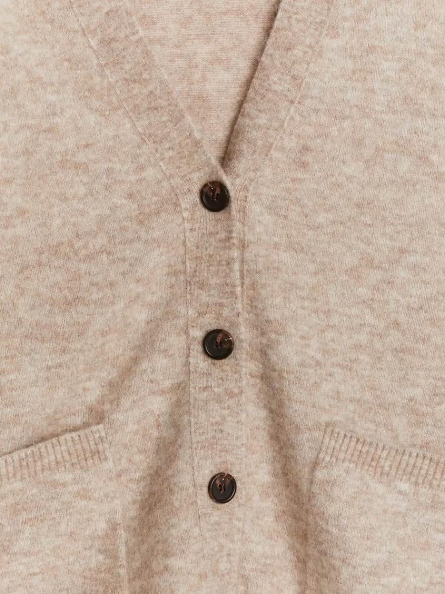 Mailles Et Cardigans-ARKET Cardigan en laine et alpaga Avoine chiné