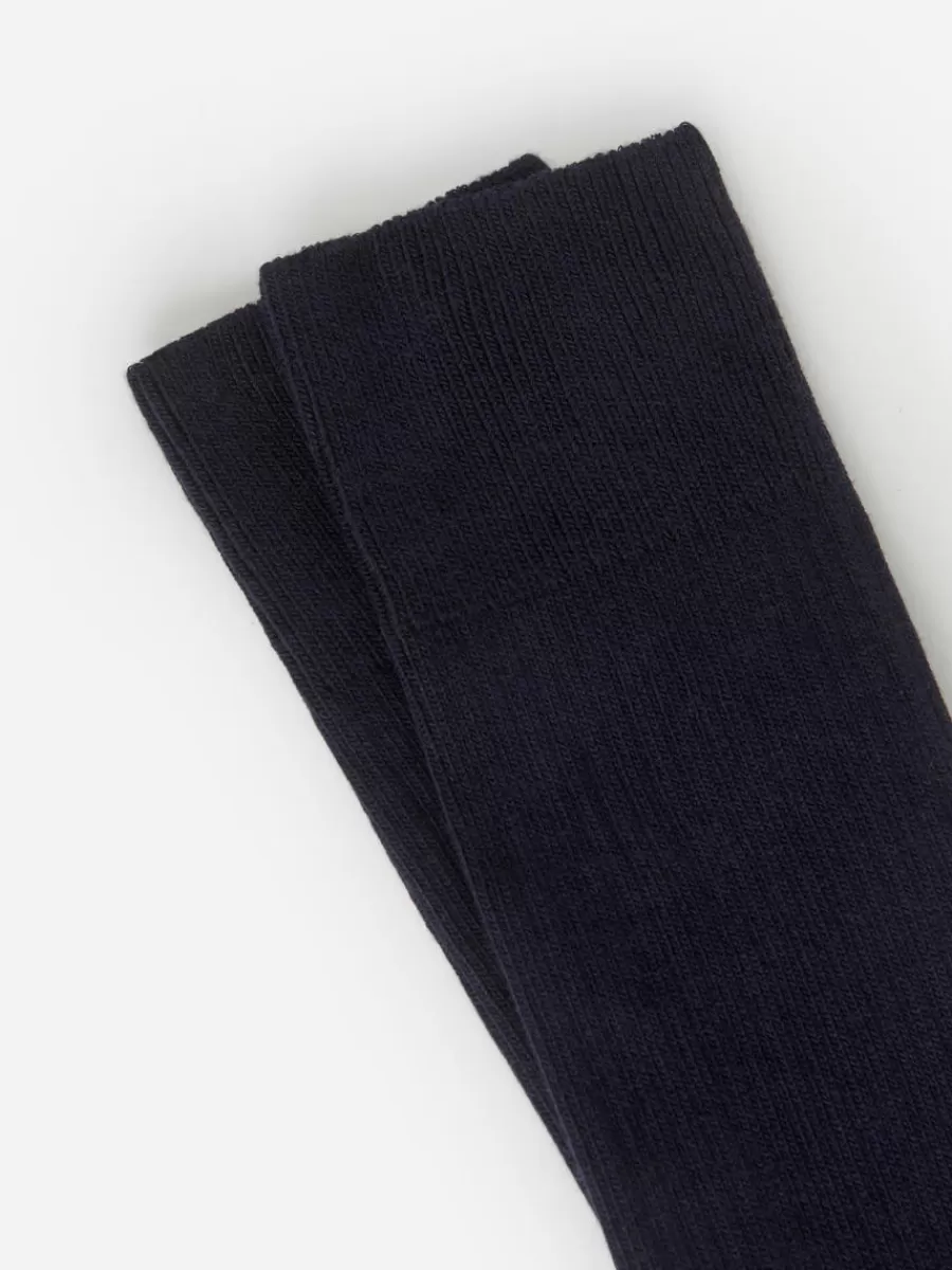 Chaussettes-ARKET Chaussettes en coton Supima côtelé Dark Blue