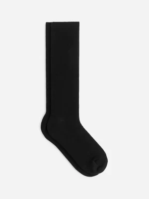 Chaussettes-ARKET Chaussettes en laine côtelée Noir