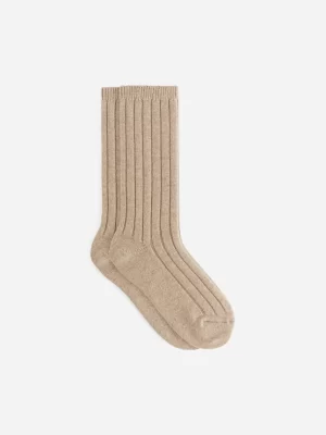 Chaussettes-ARKET Chaussettes en laine et cachemire Beige