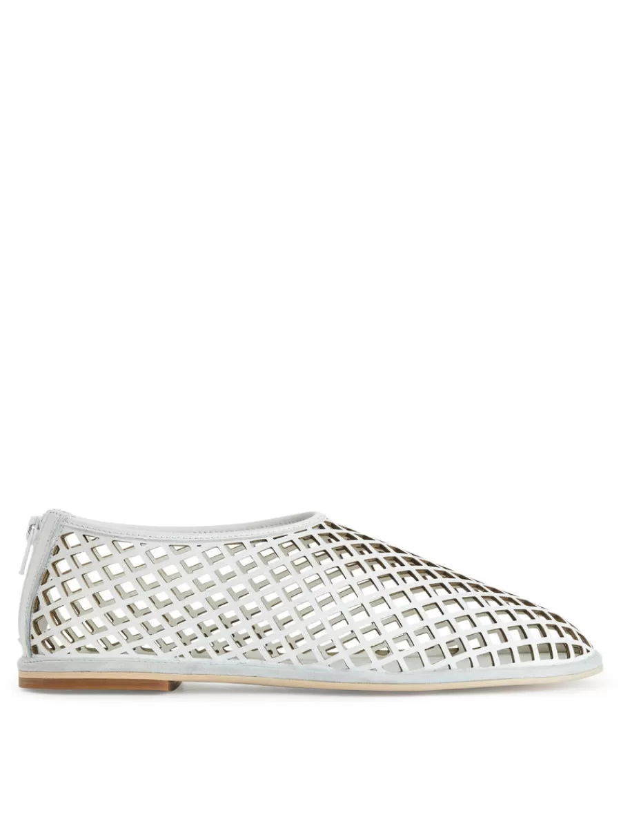 Toutes Les Chaussures-ARKET Chaussures ajourées plates en cuir Blanc