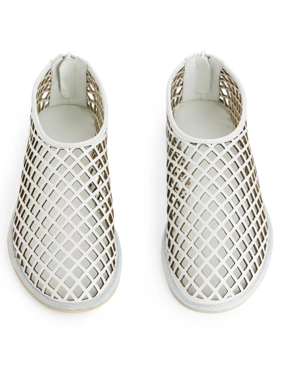 Toutes Les Chaussures-ARKET Chaussures ajourées plates en cuir Blanc