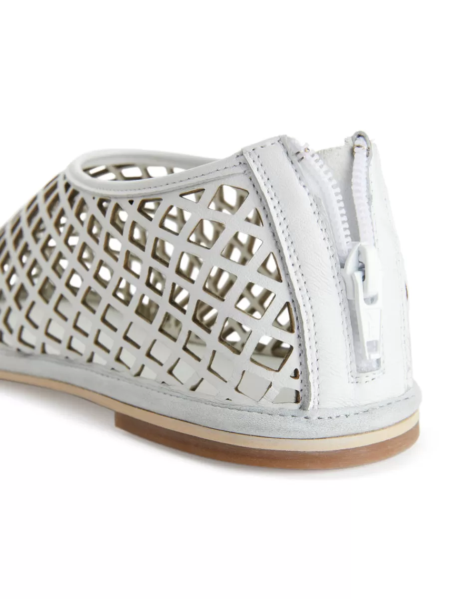Toutes Les Chaussures-ARKET Chaussures ajourées plates en cuir Blanc