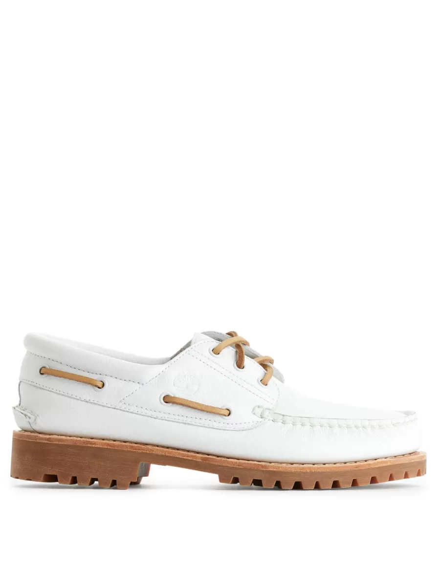 Chaussures En Cuir-ARKET Chaussures bateau Timberland à 3 œillets Blanc
