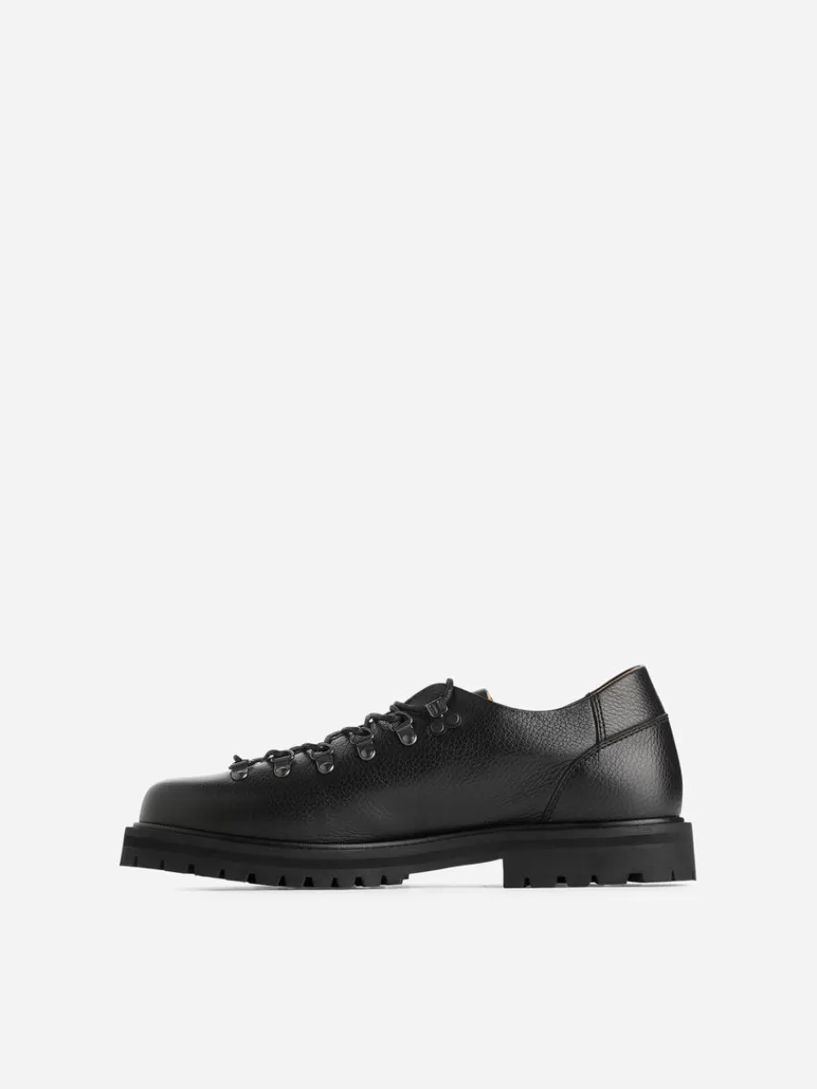 Bottes | Chaussures En Cuir-ARKET Chaussures de randonnée en cuir Noir