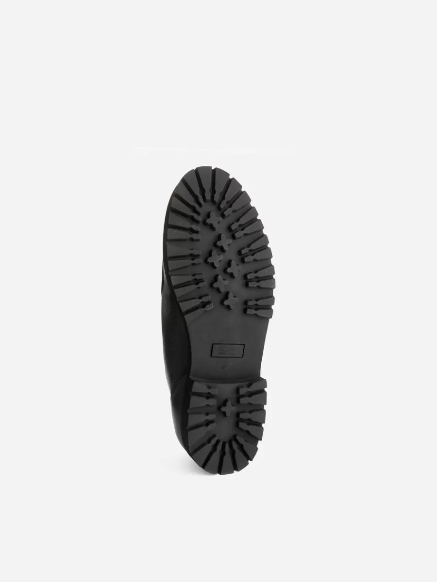 Chaussures En Cuir-ARKET Chaussures en cuir moc toe Noir