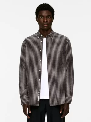 Chemises-ARKET Chemise décontractée en coton Marron/Beige