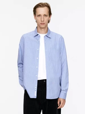 Chemises-ARKET Chemise en popeline Bleu/Rayé