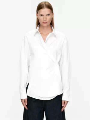 Chemises Et Chemisiers-ARKET Chemise en popeline double style Blanc