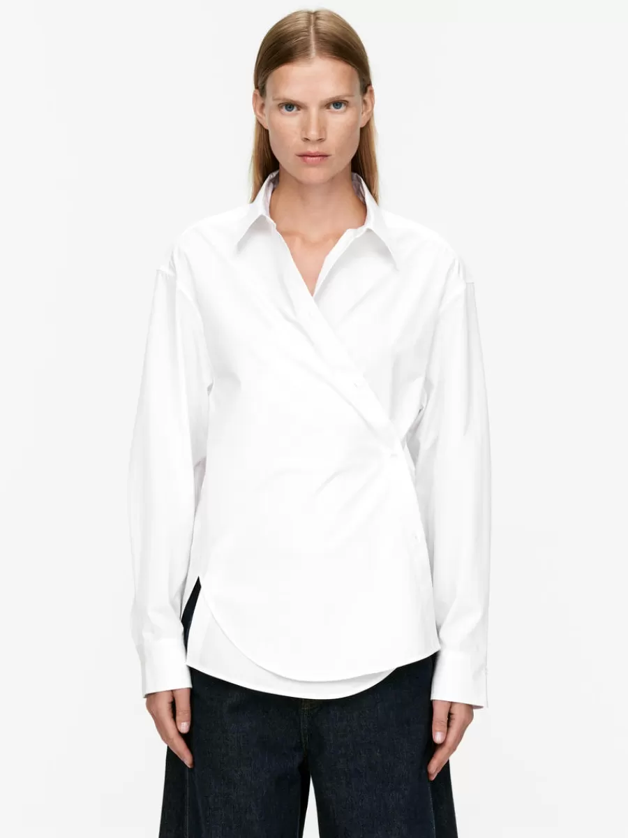 Chemises Et Chemisiers-ARKET Chemise en popeline double style Blanc