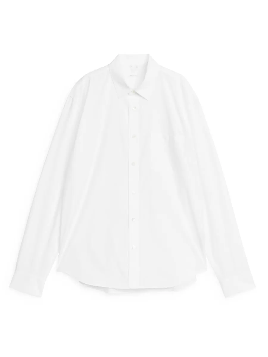 Chemises-ARKET Chemise en popeline lavée Blanc