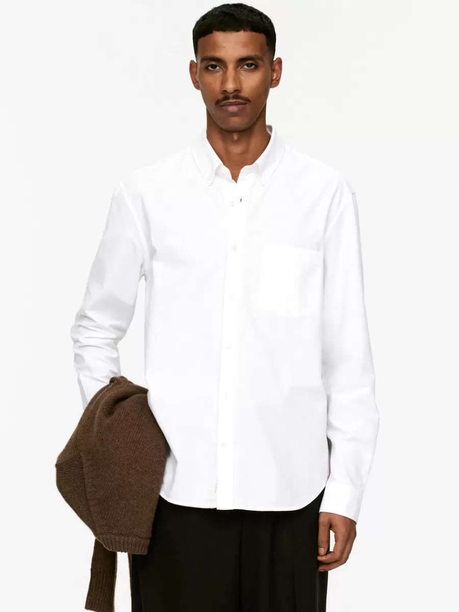 Chemises-ARKET Chemise Oxford Blanc