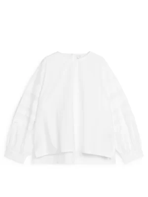 Chemises Et Chemisiers-ARKET Chemisier à plis Blanc